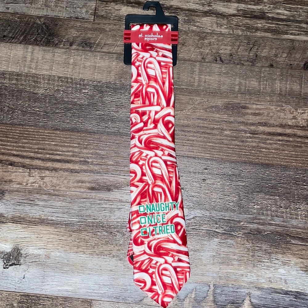 Christmas Candy cane tie